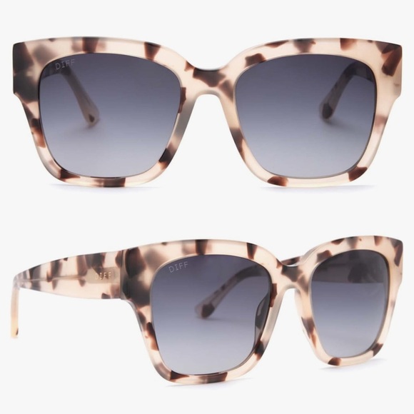 DIFF Bella II oversized square shape sunglasses. UV Protection. New! - Picture 1 of 5